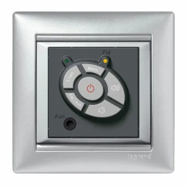 VALENA Рамка 1 пост горизонтальная алюминий