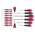 Набор отверток Fusion на полке, 18 шт., PH + SL + Torx, CrV, 3к рукоятка