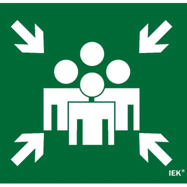 Этикетка самоклеящаяся 310х280мм ''Место сбора'' IEK