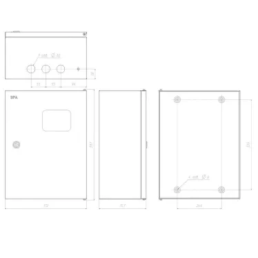 ЩУ 3-1-0 76 У1 IP54 (395x310x155) (56) SIMPLE