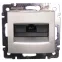 VALENA Розетка компьютерная RJ45 ISDN алюминий