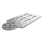 Планка шарнирного соединения универсальная для лотка высотой 100 мм, толщина 2,0 мм, Сендзимир цинк