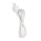 Шнур питания для гирлянды Дюраплей 4 А, подключение до 200 м, белый каучук, 230 В