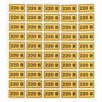 Наклейка ''220В'' 20х40мм
