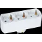 Тройник на 3 гнезда в ряд с заземлением 94 672 NAD-L-3E-WH