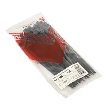 Хомут P6.6 стандартный черный 4.6x180 (100шт) FlexLock PROxima