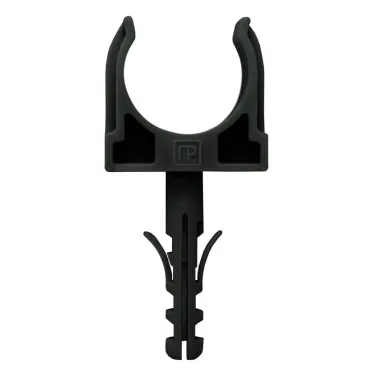 Крепеж-клипса с дюбелем черная д20 в малой упаковке (10шт/900шт уп/кор)