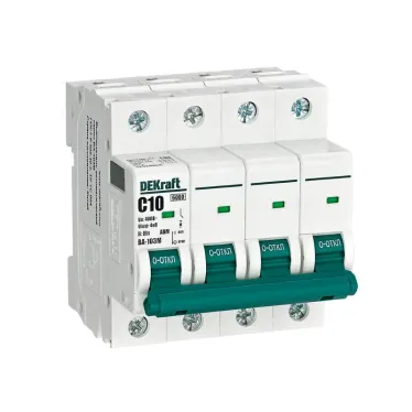 Выключатель автоматический без теплозащиты 4P 10А х-ка C 6кА ВА-103M