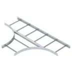 Т-образная секция лестничного лотка 60х400 мм R-500 мм