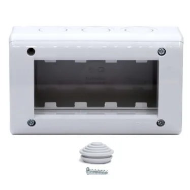 VIVA Коробка модульная настенная IP40 4 модуля для электроустановочных изделий