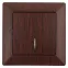 Выключатель Intro Solo 4-102-10 одноклавишный с подсветкой, 10А-250В, IP20, СУ, венге