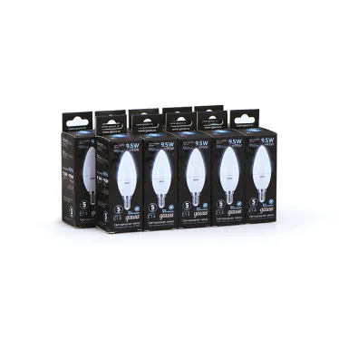 Лампа светодиодная LED 9.5 Вт 950 лм 4100К свеча нейтральный E14 AC 220В Black Gauss