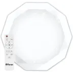 Светильник светодиодный ДБО-36w матовый с эффектом Звездного неба регулировкой цветовой температуры 3000-6500К светового потока max 2900Лм и режима освещенности с пультом управления и таймером выключения