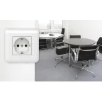 Mosaic Розетка с заземлением со шторками