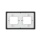 Рамка двухместная скрытая проводка S44A серый