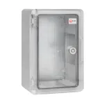 Бокс пластиковый с монтажной платой прозр. дверь 300х200х130 мм IP65 PROxima