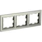 BRITE Рамка 3 поста РУ-3-БрШ шампань