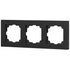 Рамка для розеток и выключателей Intro Accent 6-503-07 на 3 поста, СУ, графит