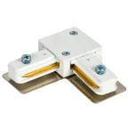 LIGHTING Соединитель L-образный внутренний для однофазного шинопровода белый IEK