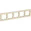 BRITE Рамка 5 постов РУ-5-БрКр бежевый