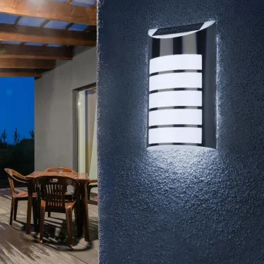 Фасадная подсветка Сталь, на солнечной батарее, 5LED, 17lm ERAFS024-40