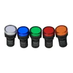 Лампа AD22DS(LED) матрица D22мм синий 24В AC/DC-