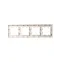 BRITE Рамка 4 поста РУ-4-2-БрП стекло персиковый матовый IEK