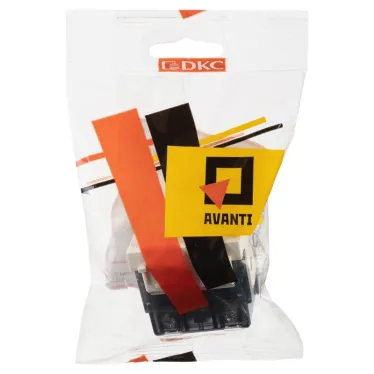 Avanti Розетка ''Ванильная дымка'', 2P+E, с защитными шторками, 2 модульная