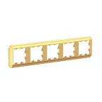 ATLASDESIGN ANTIQUE 5-постовая рамка, универсальная 3ОЛОТО