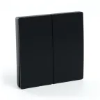 Кнопка-выключатель беспроводной 230V 500W двухклавишный, черный