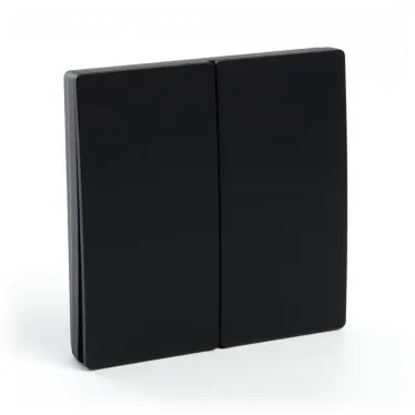 Кнопка-выключатель беспроводной 230V 500W двухклавишный, черный