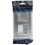 Рамка для розеток и выключателей Elegance 14-5012-03 Classic, на 2 поста, алюминий