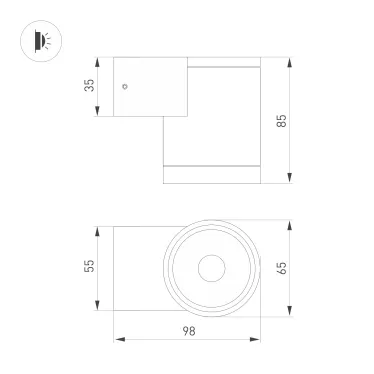 Накладка LGD-4TR-PLANK-T-WH (C) | 024049 | Arlight