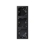 Рамка на 3 поста вертикальная 75х217 мм, S73L, графит