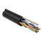 Витая пара U/UTP кат 5е 4 пары 24AWG LDPE с тросом 1.2мм черный 305м