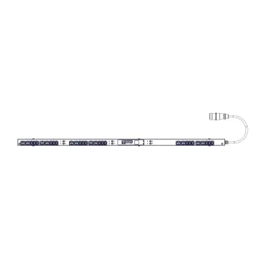 Блок распределения питания Uniprom. управляемый. 0U. 400В. 3Ф. 32A. 18xC13 12xC19. 3м кабель. IEC309