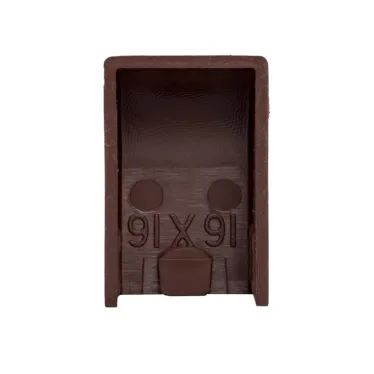 Заглушка (16х16) (4 шт) Plast под темное дерево