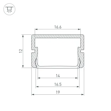 Профиль SILER-2000 ANOD | 025490 | Arlight