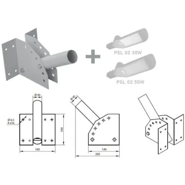 Кронштейн для уличного светильника PSL D40*1.5