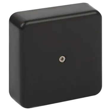 Распаячная коробка BS-B-75-75-20 для кабель-канала черная 75х75х20мм IP40