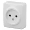 Розетка 2P, 16A-250В, ОУ, Эра Эксперт, белый, 11-2201-01