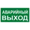 Знак ''АВАРИЙНЫЙ ВЫХОД'' 150х300мм PROxima