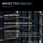 Прожектор светодиодный Qplus 10W 850lm 6500K 200-240V IP65 графитовый LED 1/20 | 690511310 | Gauss