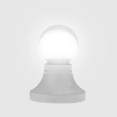 Лампа шар e27 6 LED  Ø45мм - белая, прозрачная колба, эффект лампы накаливания | 405-125 | NEON-NIGHT