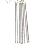 Гирлянда Тающие сосульки светодиодная, 8шт х 50см, шаг 50см, 230 В (с трансформатором) мульти светодиоды | 256-319-6 | NEON-NIGHT