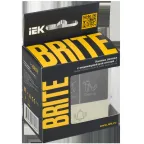 BRITE Кнопка звонка с индикацией для отелей 10А ВС10-1-9-БрКр бежевый IEK