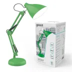 Светильник настольный GTL003 60W 220-240V E27 зеленый струбцина и основание 1/12 | GT0033 | Gauss