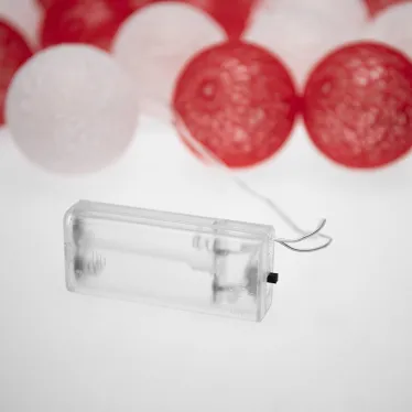 Тайские фонарики Магия 3,5 м, прозрачный ПВХ, 20 LED, теплый белый, питание 2 х АА (батарейки не в комплекте) | 303-088 | NEON-NIGHT