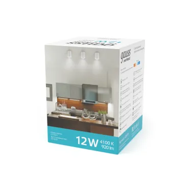 Светильник светодиодный декоративный бытовой HD011 12W (белый) 4100K 79x100мм | HD011 | Gauss