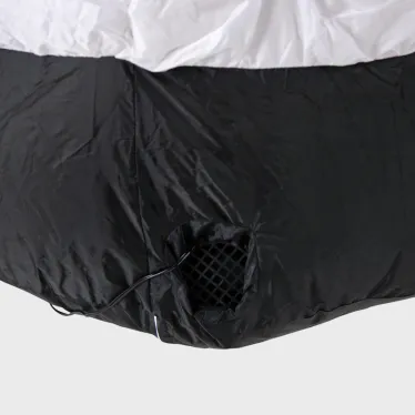 Фигура праздничная надувная 3D  "Дед Мороз приветствует", размер 180 см, внутр подсветка 5 диодов , компр/адапт 12В, IP 65  | 511-114 | NEON-NIGHT